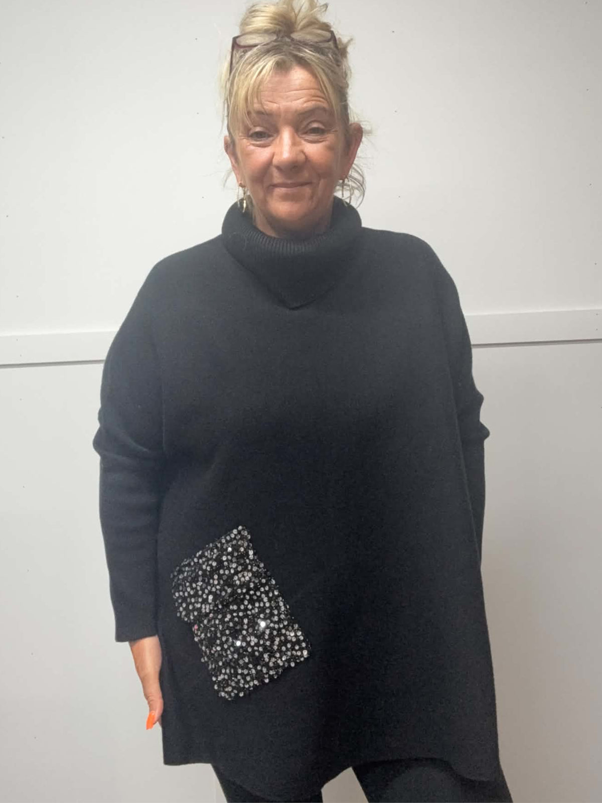SADIE - Sequin Pocket Jumper 14 to 24