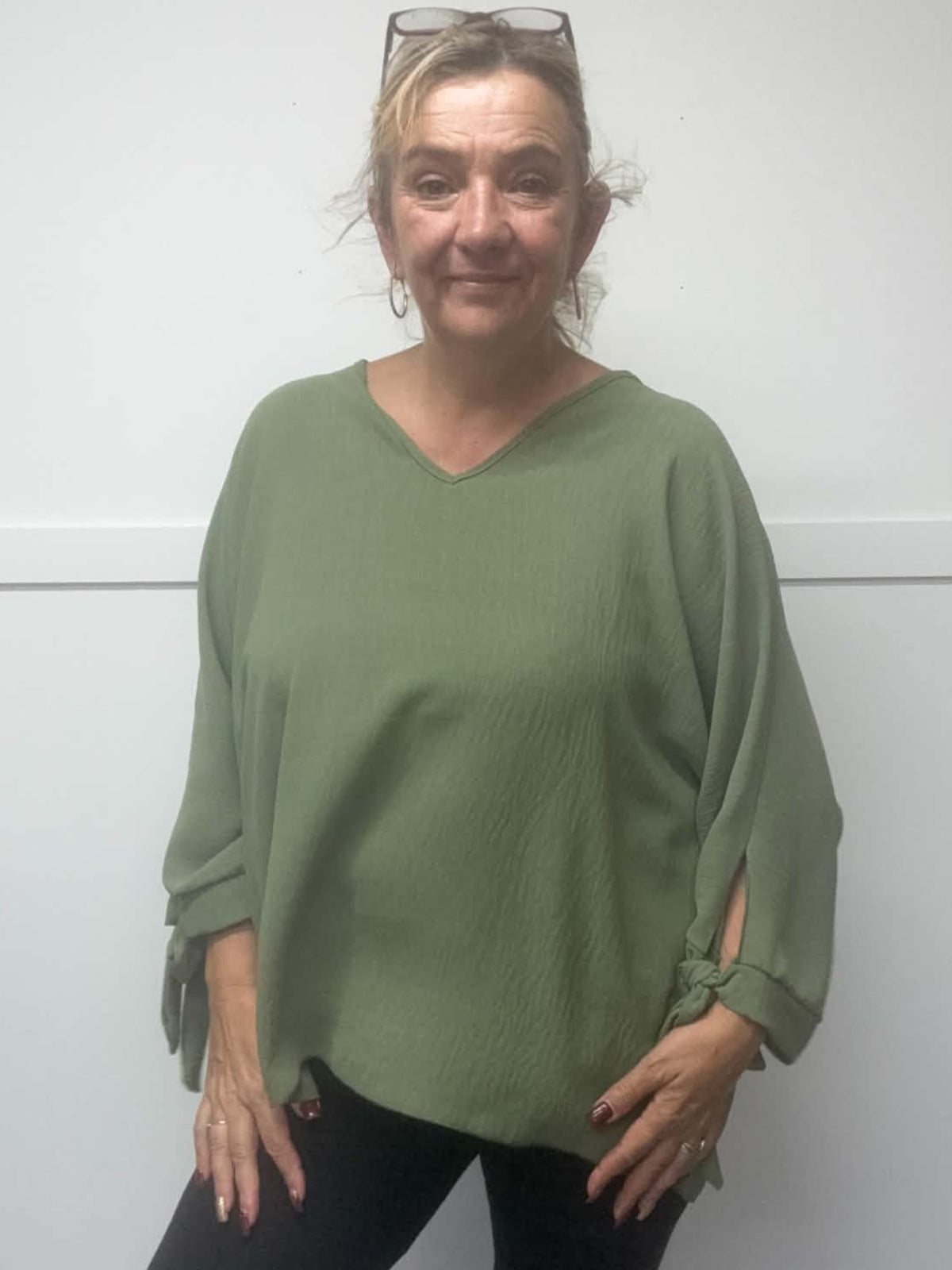 RACHEL - Bow Sleeve Blouse 14 to 24