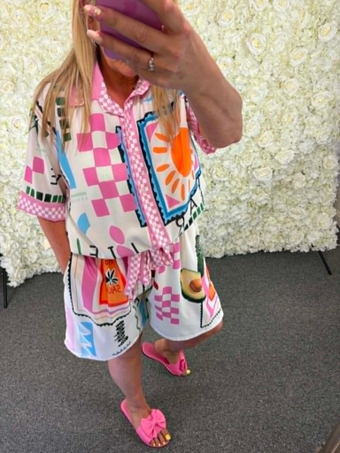 Tully - Patterned short set 14 to 24