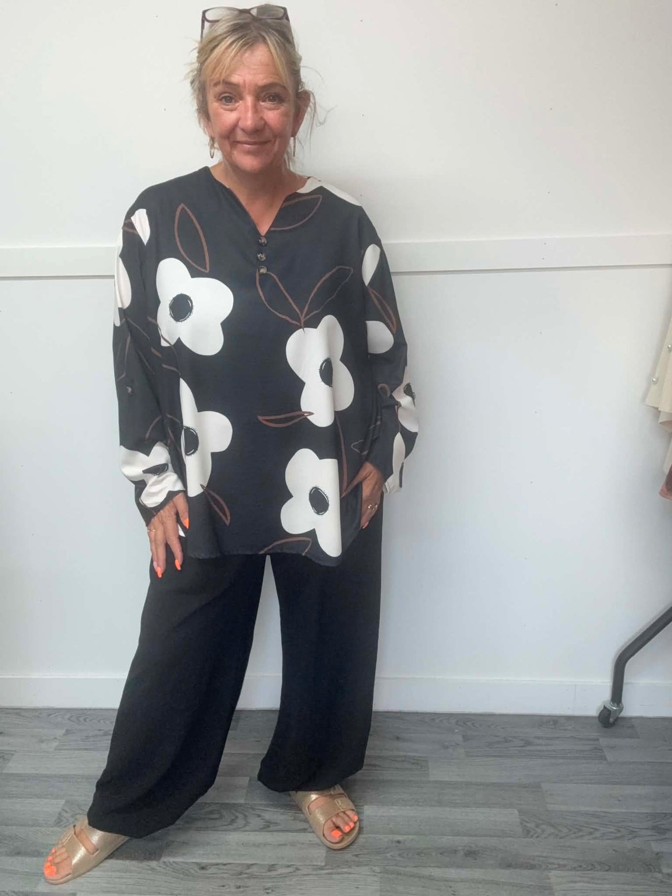 BROOK - Flower Trouser Suit 14 to 24