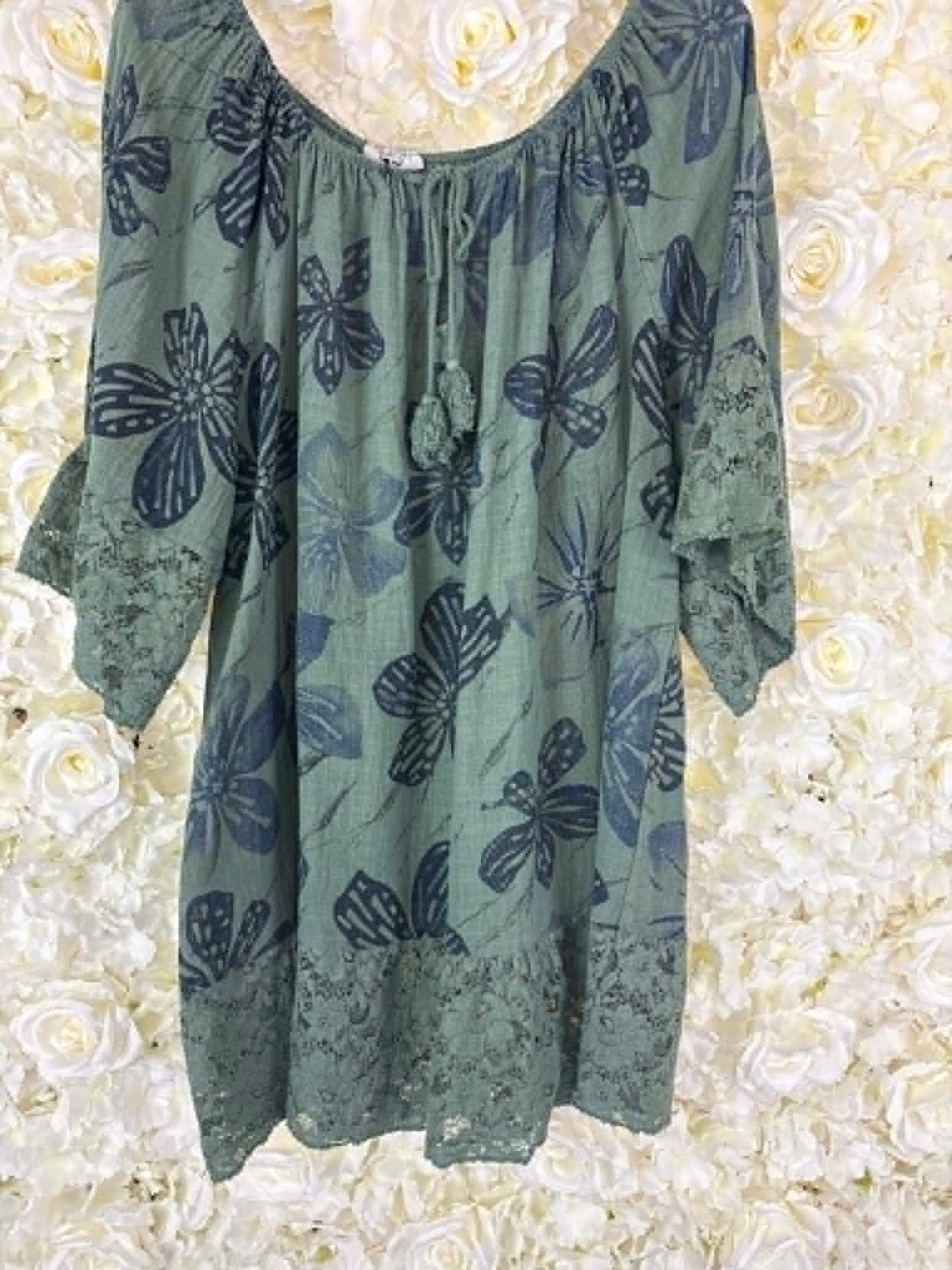 Anvie - Floral Cotton Blouse 14 to 24