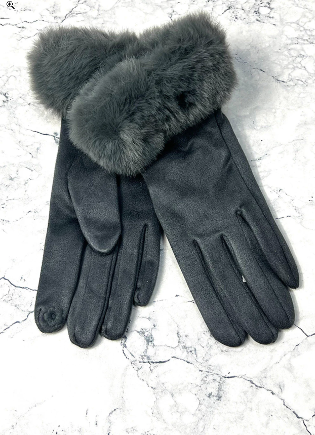 Nell - Faux Fur Gloves