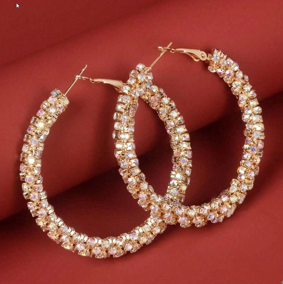 Venus - Bling Hoop Earrings
