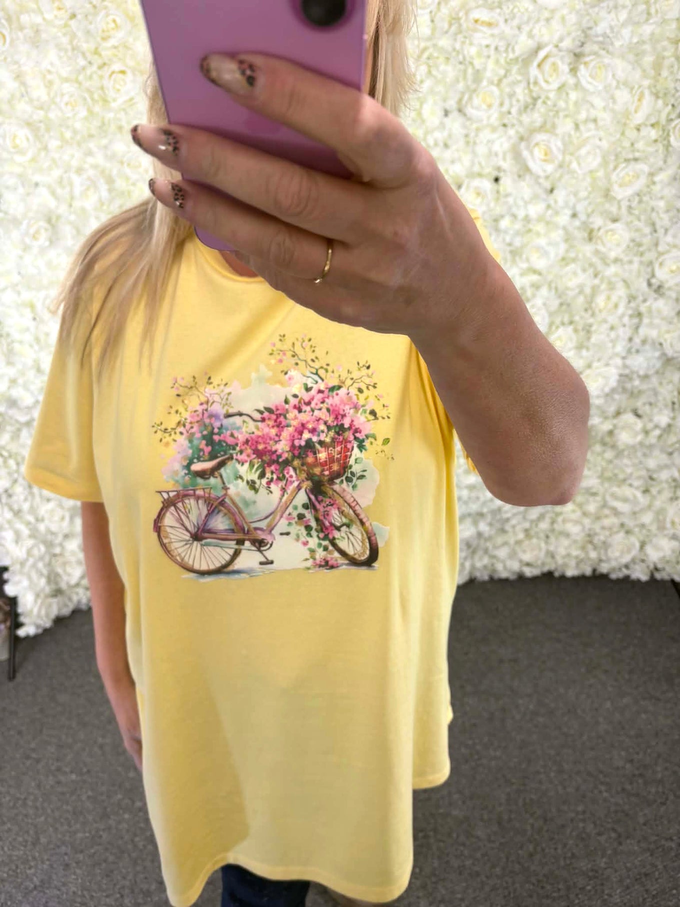 SOFIA - Bike/Flower Print T-Shirt 14 to 24