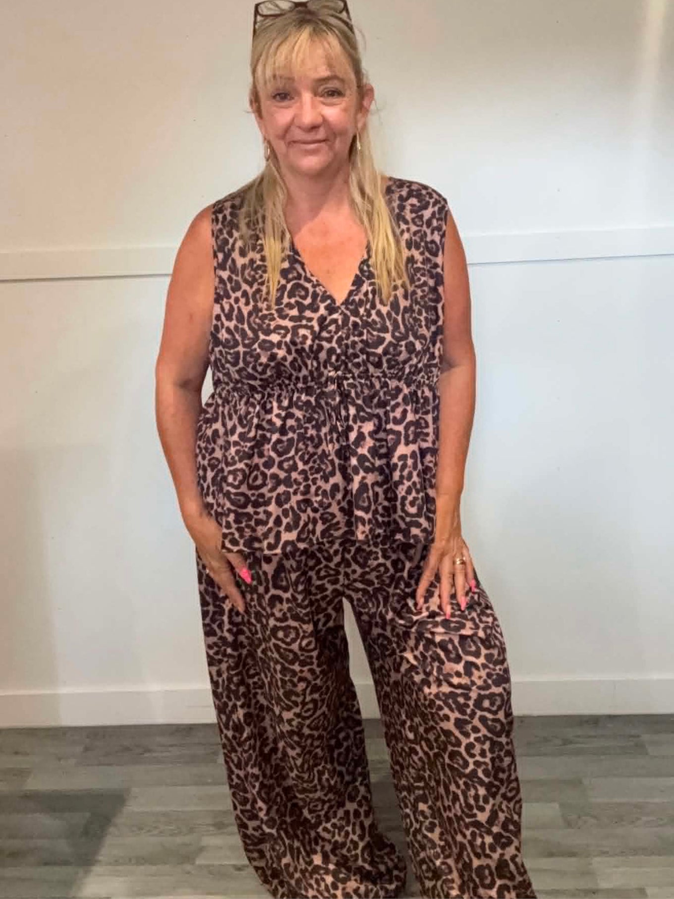 BERNIE - Leopard Print Trouser Suit 16/18 to 24