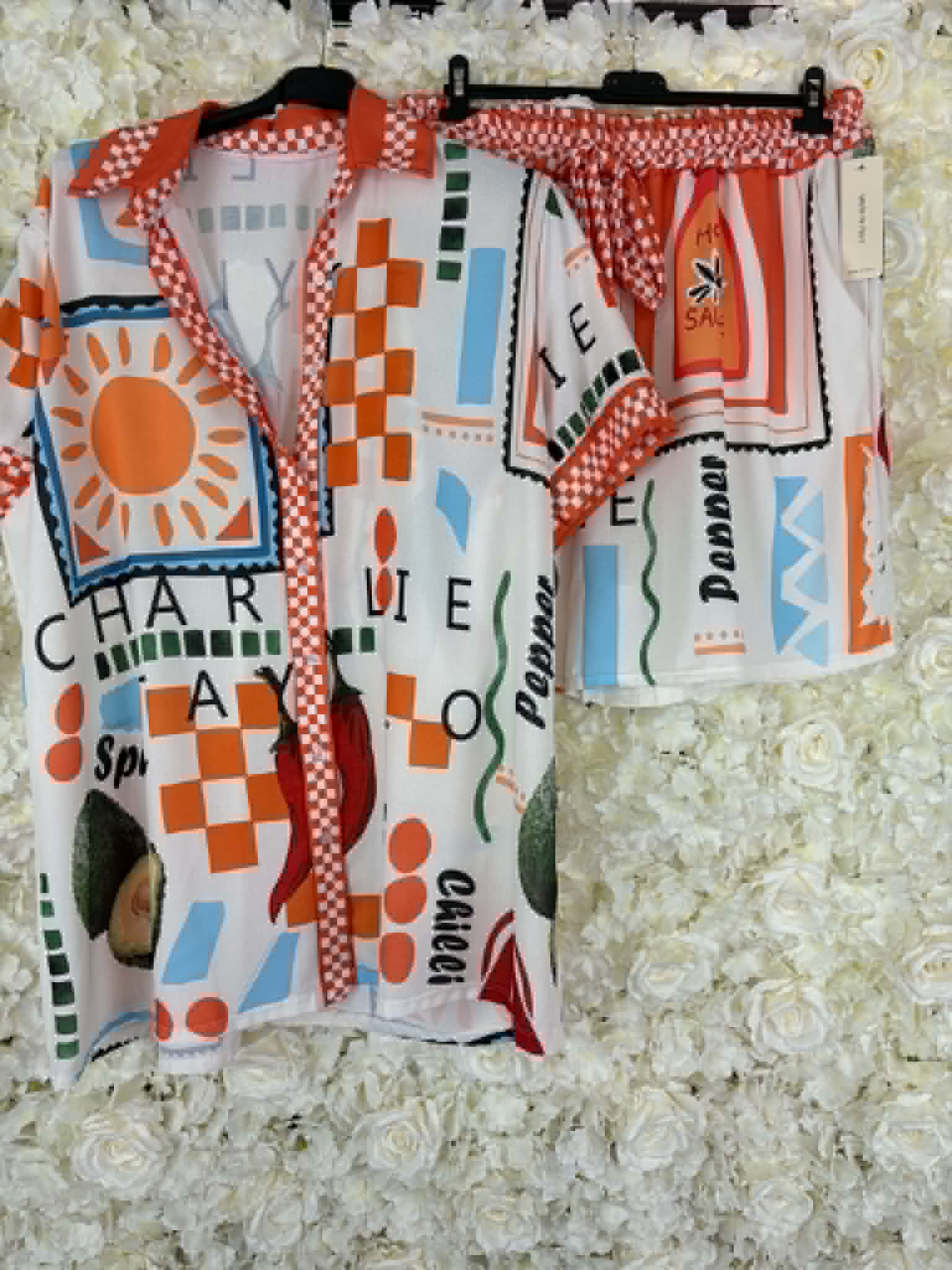 Tully - Patterned short set 14 to 24