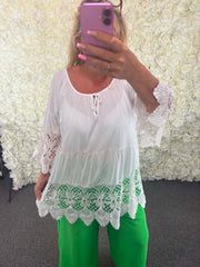 Esme - Crochet Blouse 12 to 18