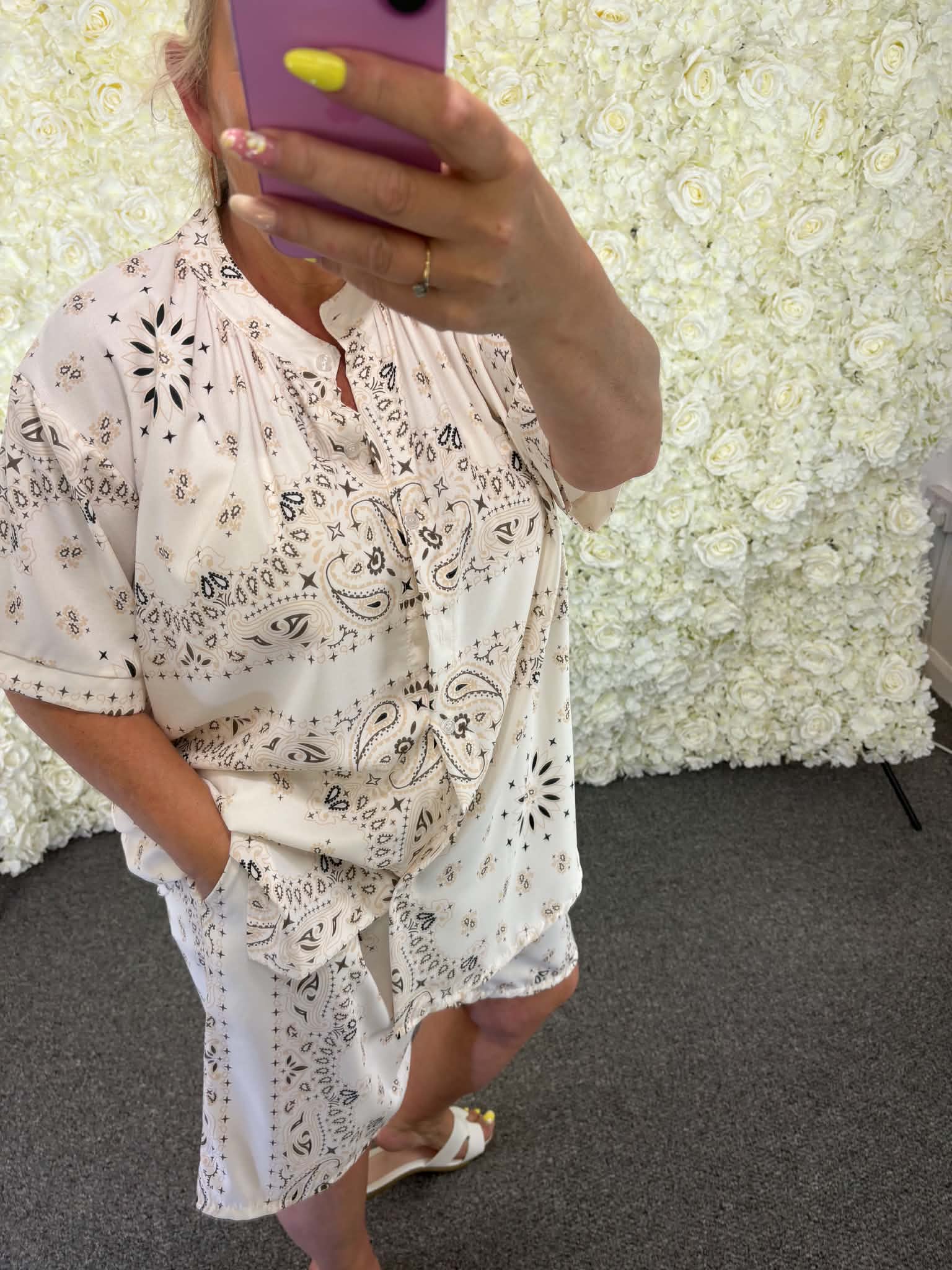 Trixie -  Patterned short set 14 to 24