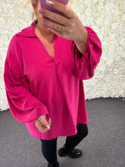 JORDAN - Balloon Sleeve Blouse 14 to 24