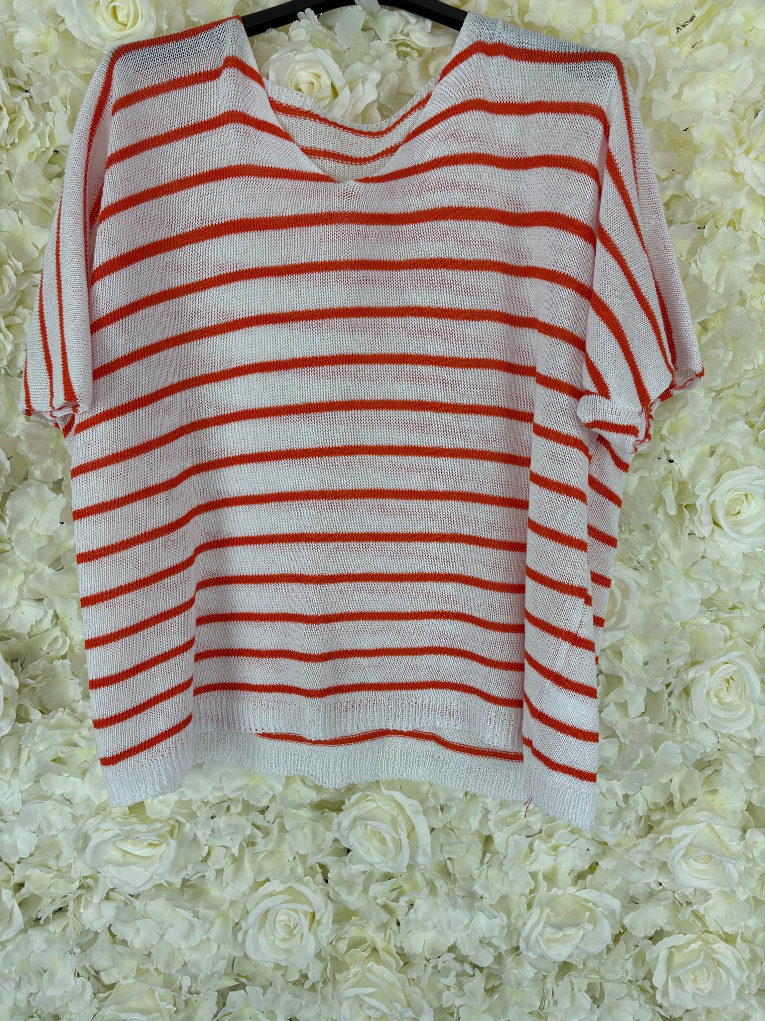 Sascha - Striped Knit Top 14 to 22/24