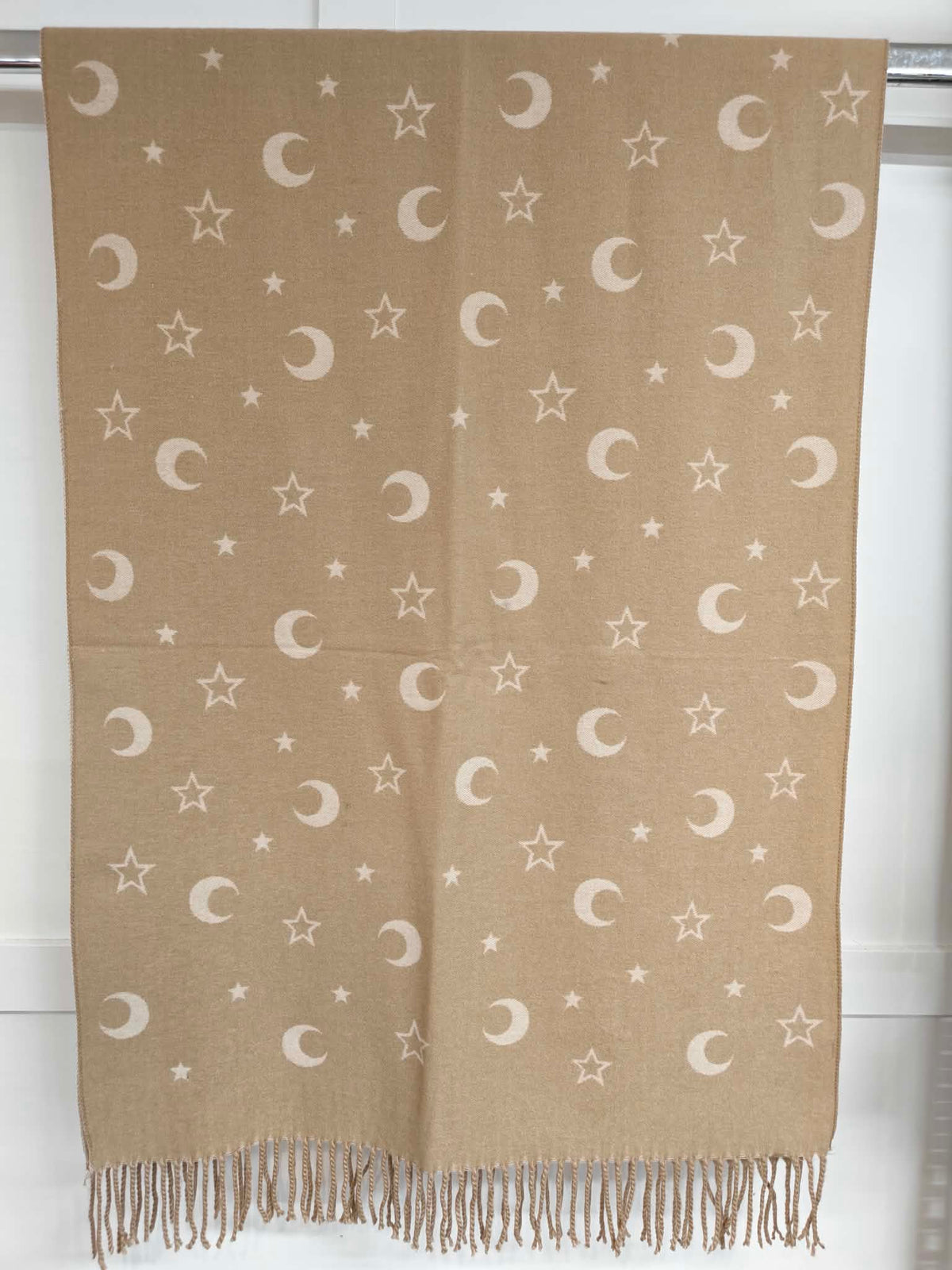 JANET - Cashmere Blend Moon & Stars 200cm x 60cm - Jane's Boutique
