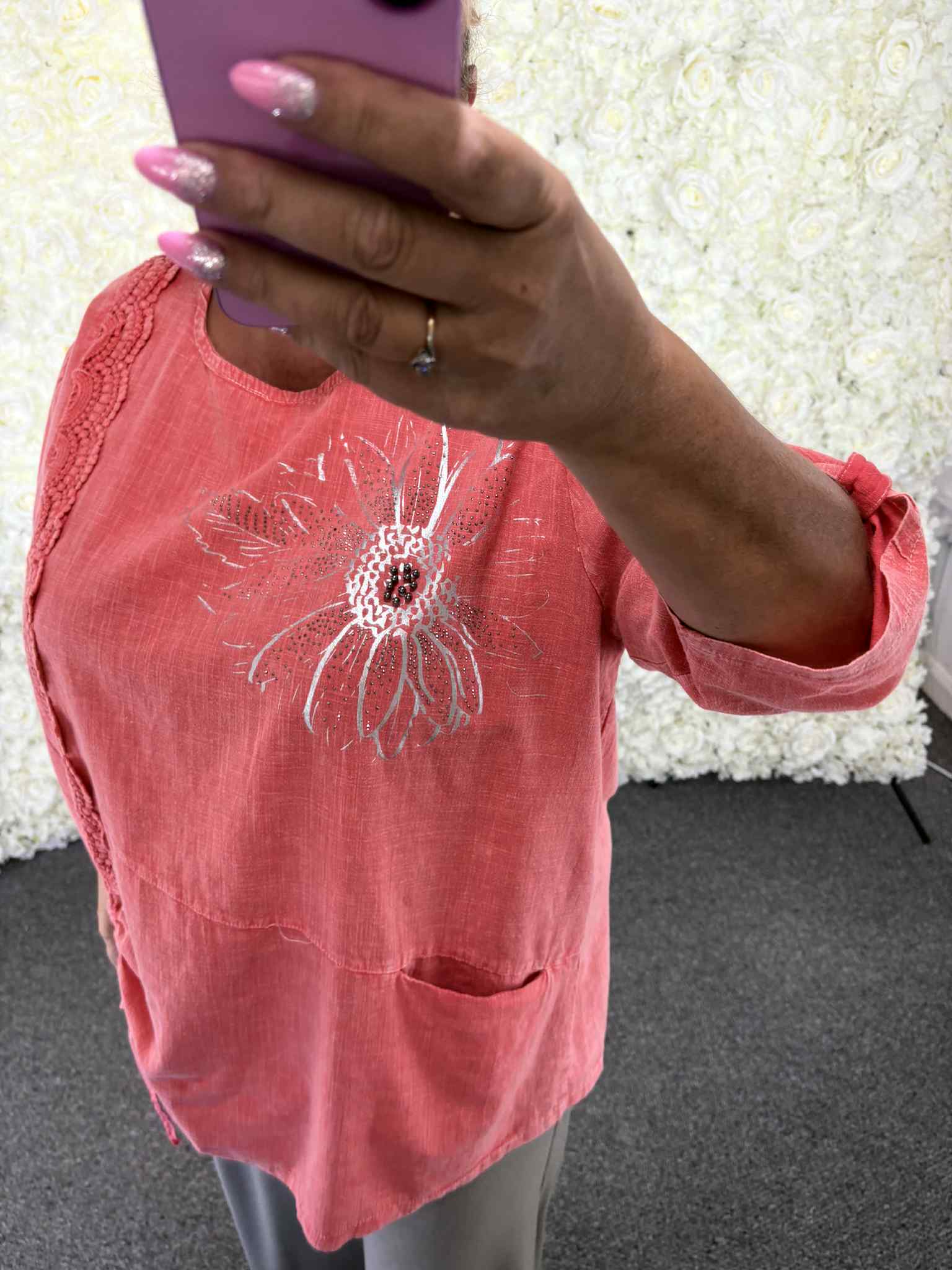 Arla - Cotton Sparkle Blouse 14 to 22/24