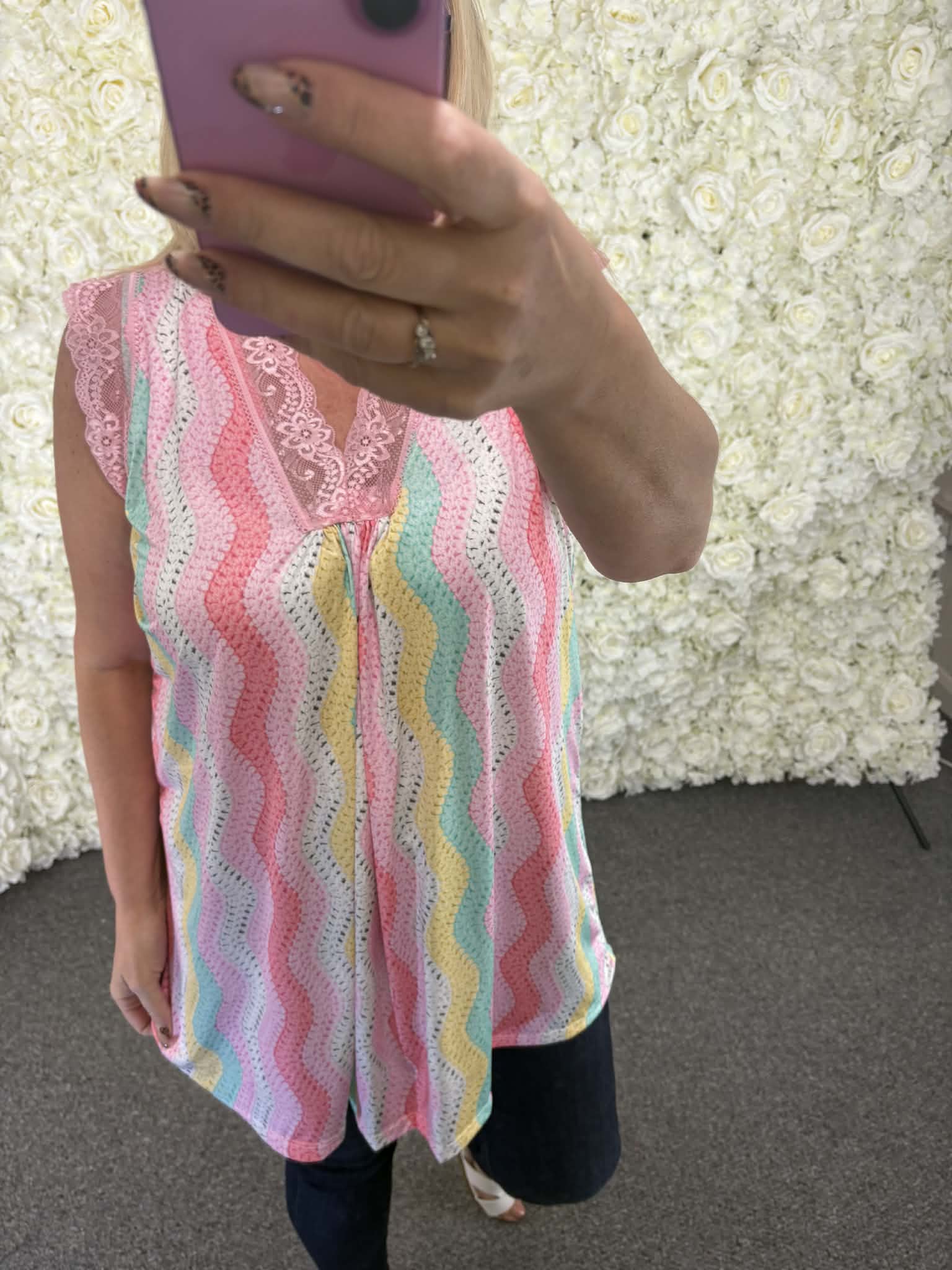 ALLEGRA - Patterned Lace Top 14 to 24