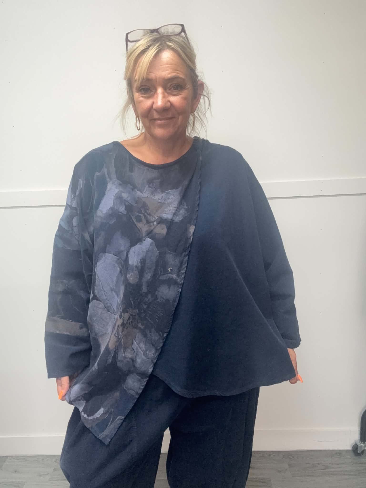 Kelly - Cord Floral Top 14 to 24