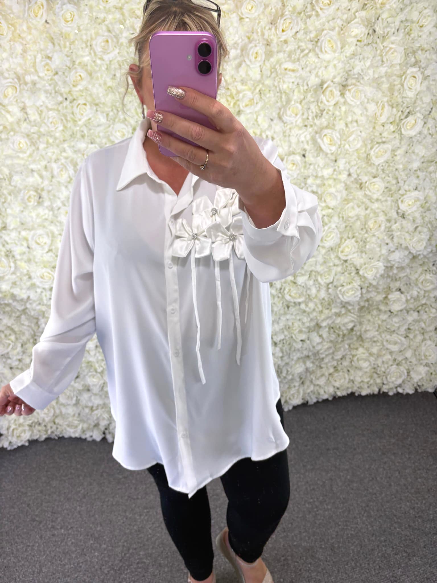 TORI - Luxury Flower Blouse 18 to 24