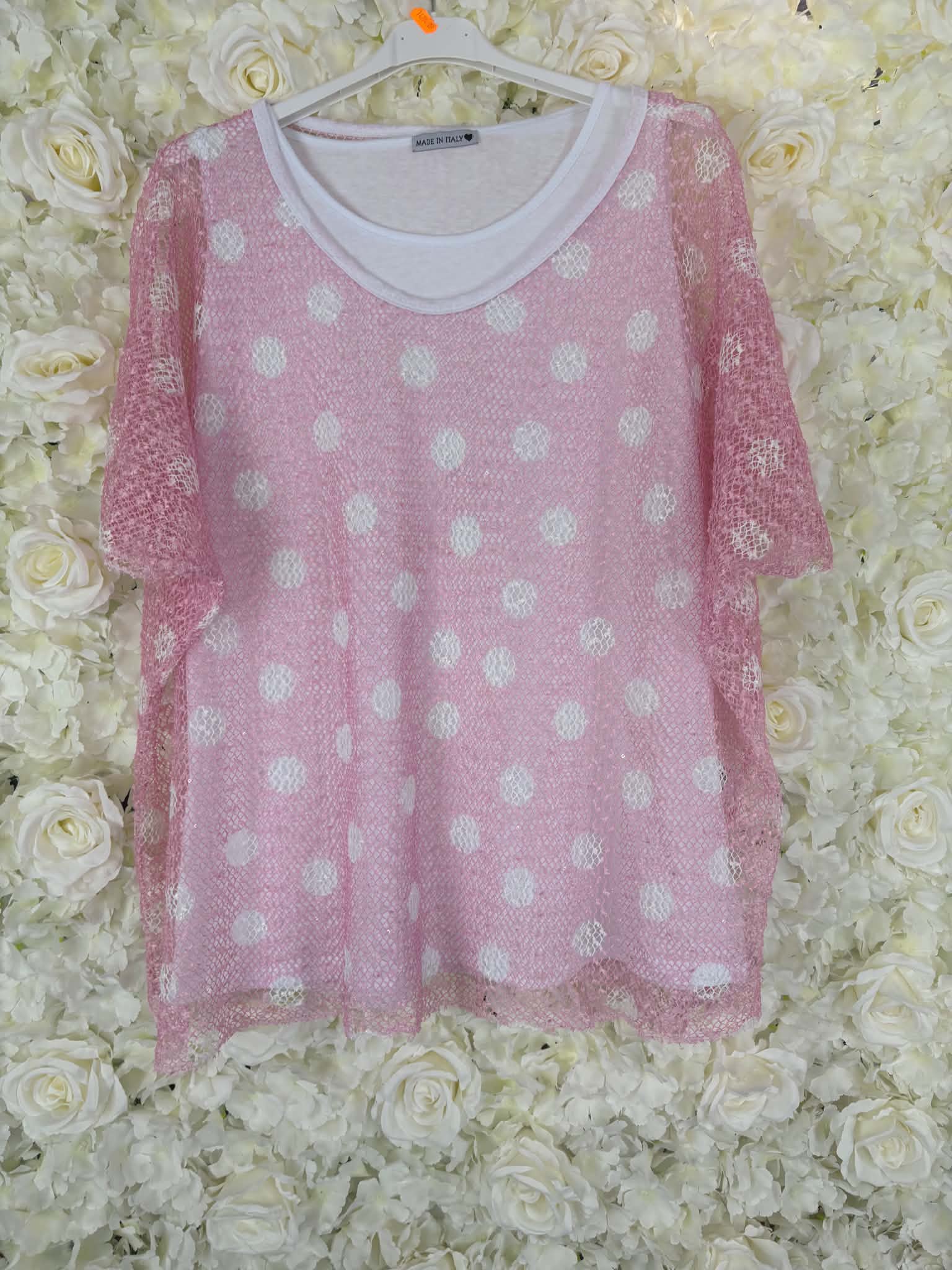 Daisy - Polka Dot 2 Piece Blouse 14 to 24