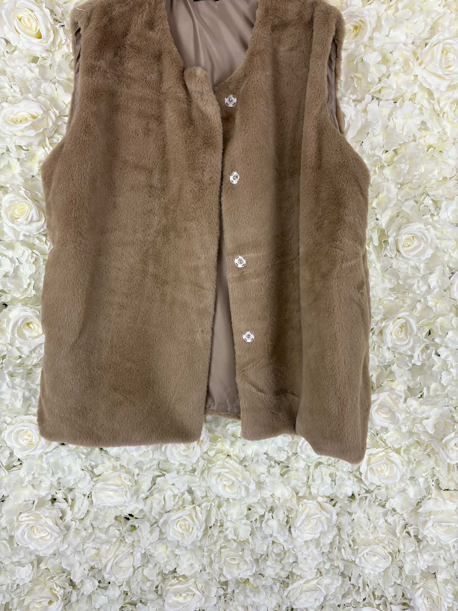 Kelly - Faux Fur Gilet 14 to 22