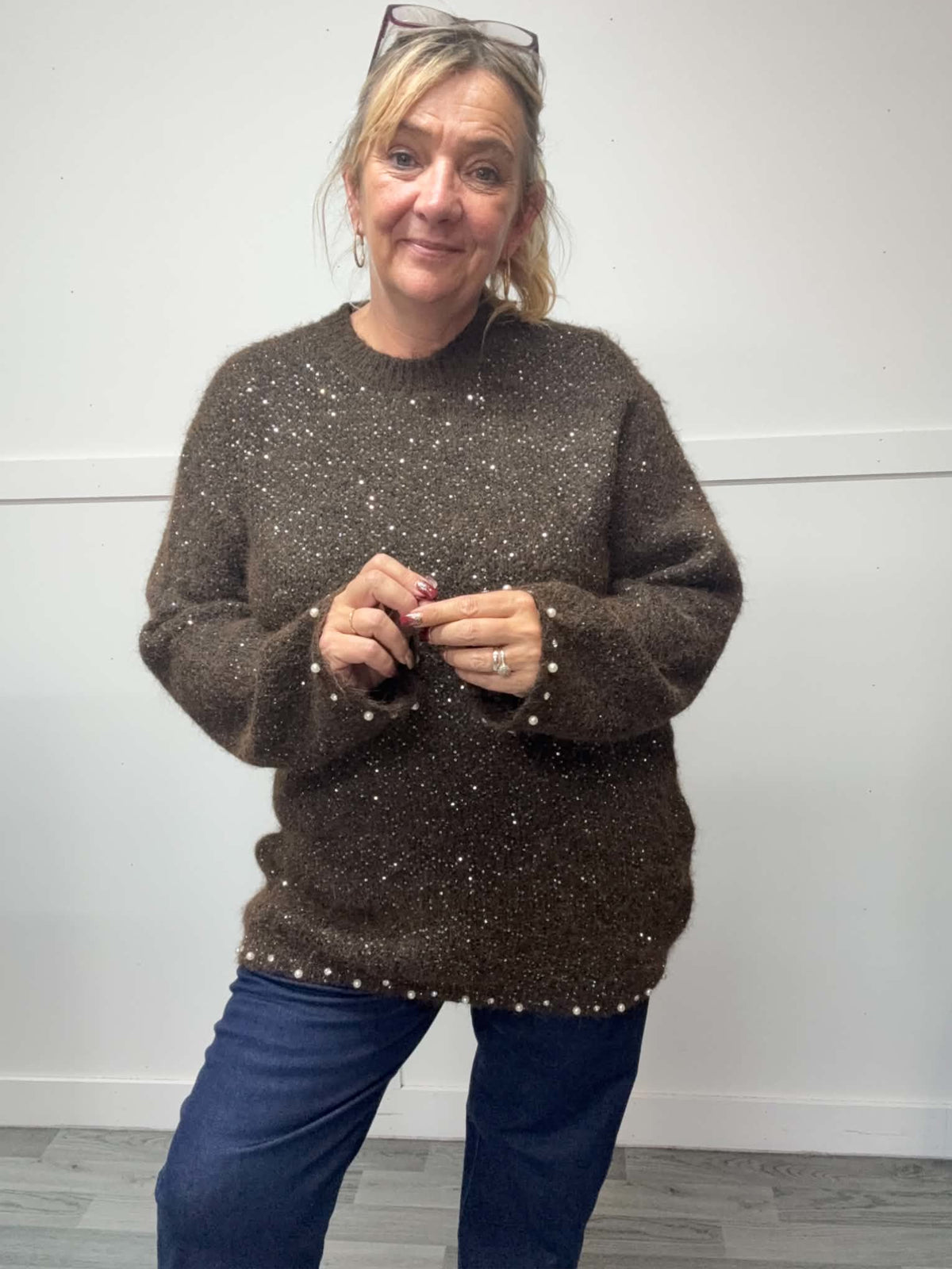CARREY - Bling & Pearl Jumper 14 to 24