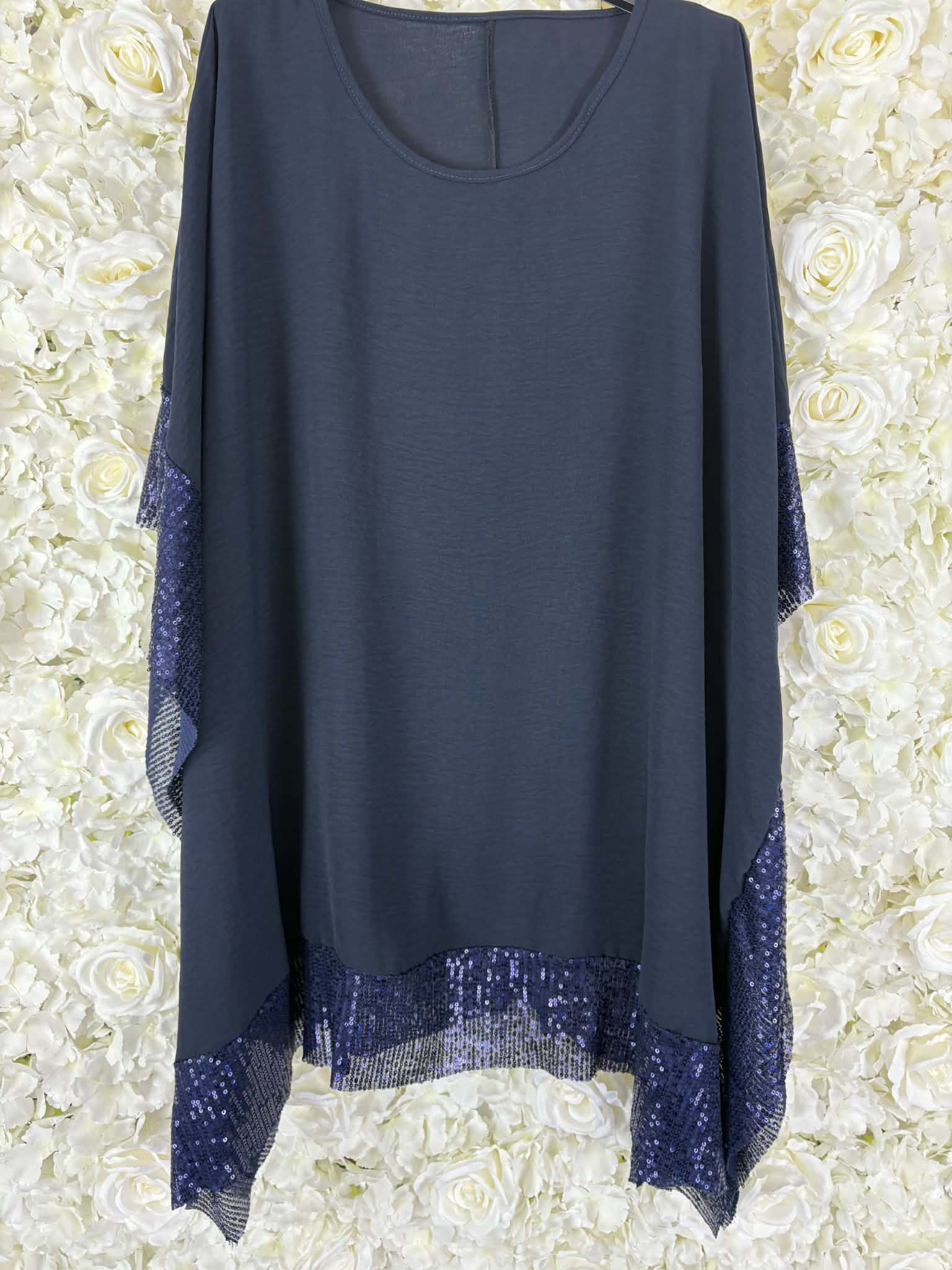 Amy - Sequin Edged Top 16 to 24