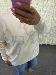 Carey - Bling Flower Jumper 14 to 24