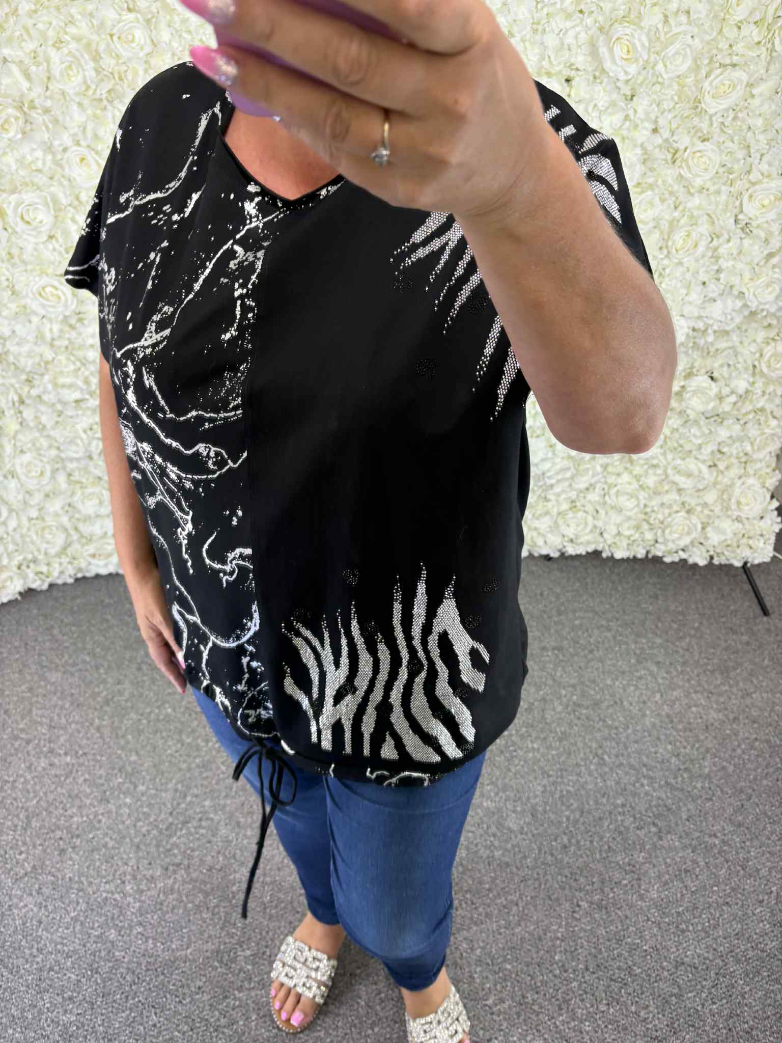 Able -  Bling Patterned Top 14 to 24