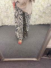 Zita - Zebra Print Trousers 14 to 24