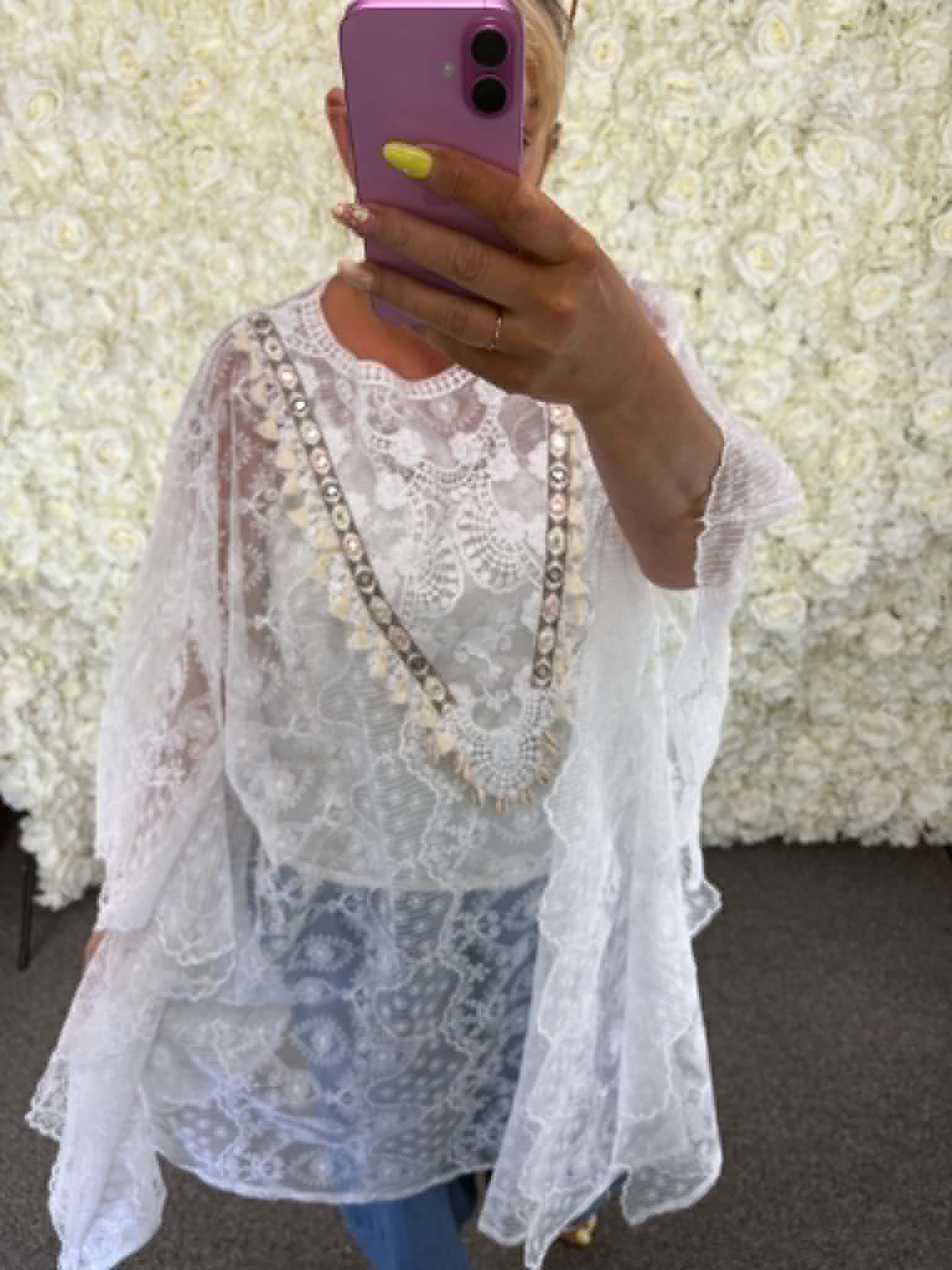 Darcy - Lace Kaftan / Blouse 18 to 24