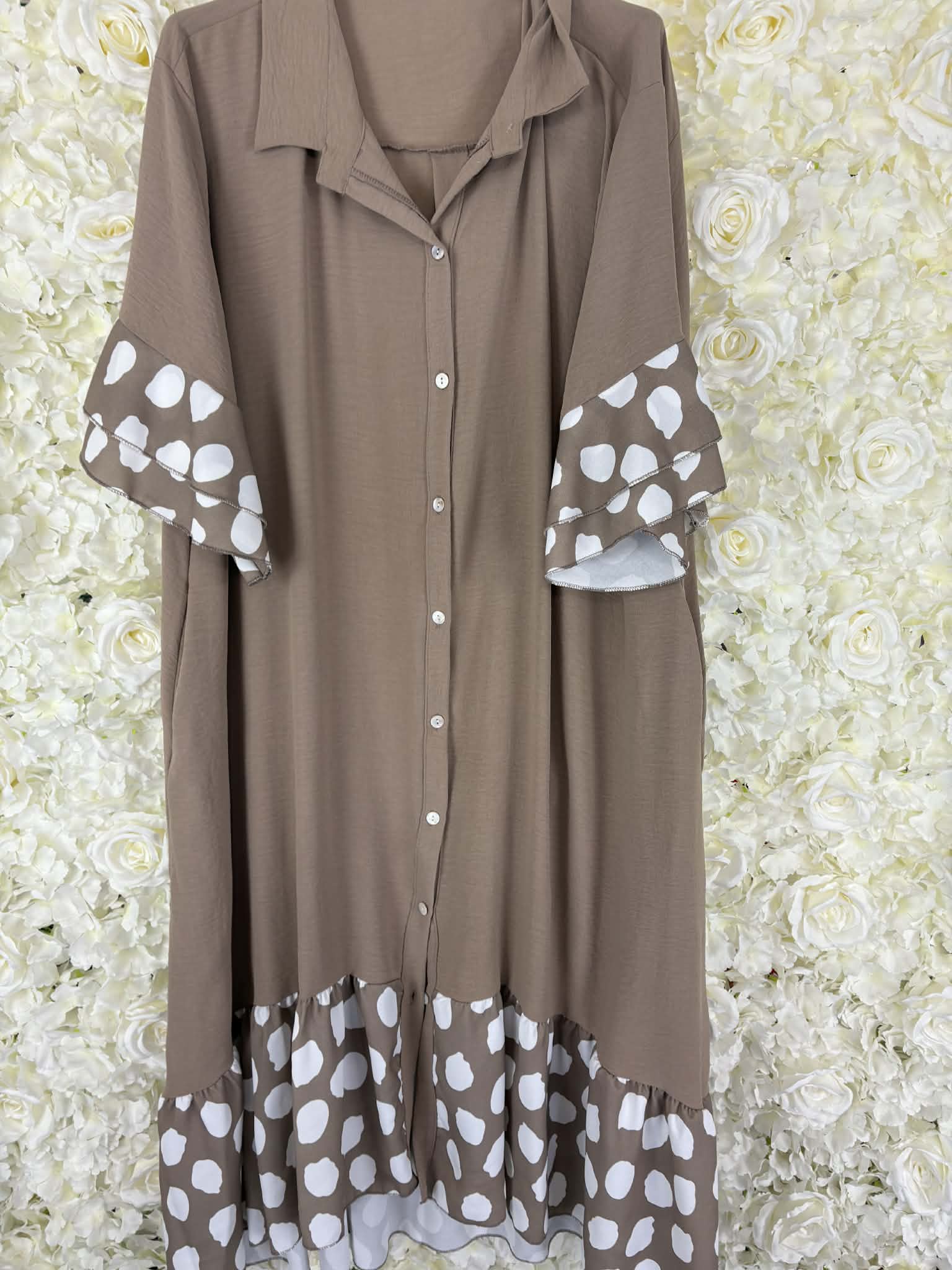 ARIA - Polka Dot Maxi Dress 16 to 24/26