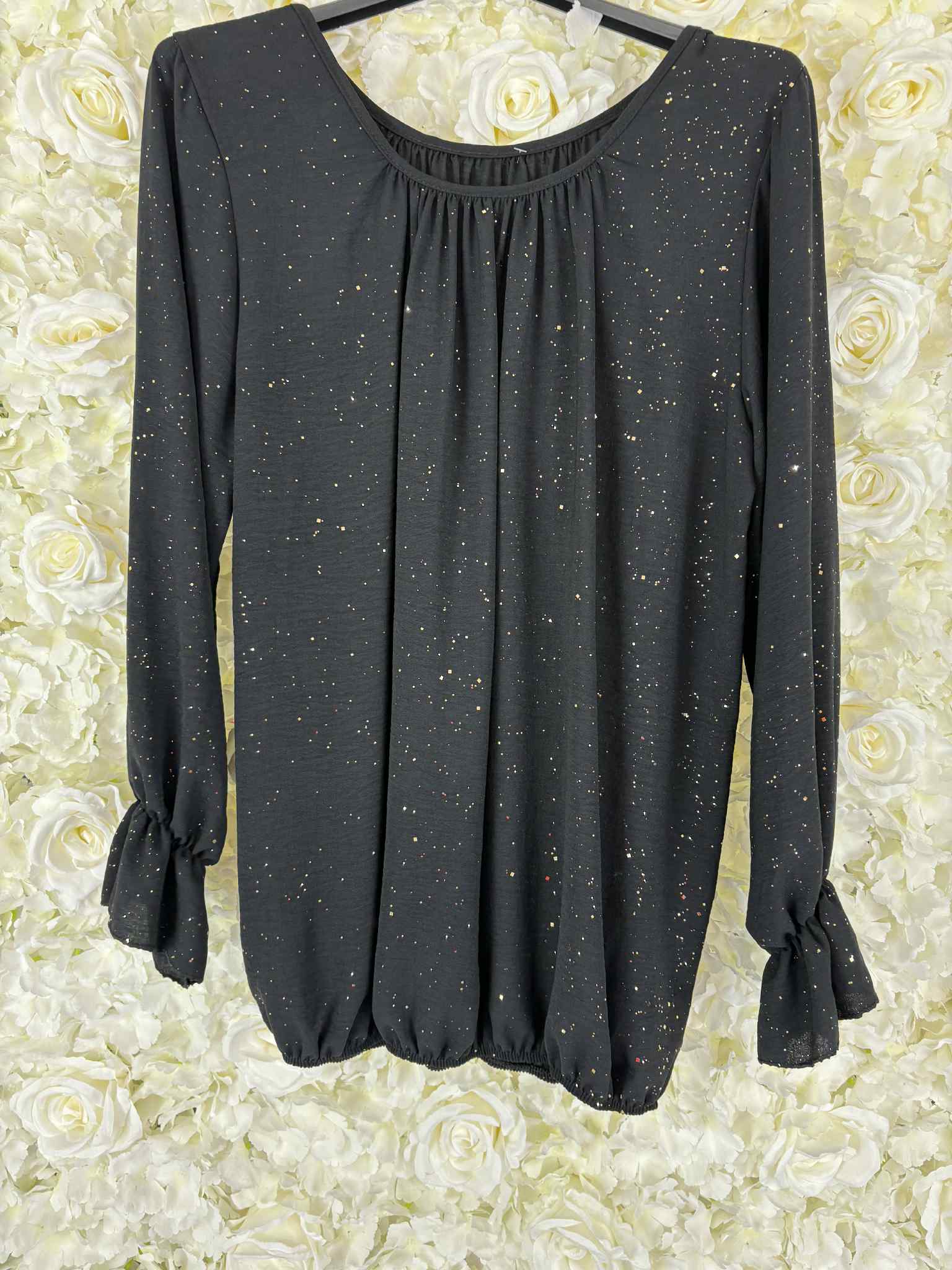 Lola - Sparkle Bubble Hem Blouse 12 to 22
