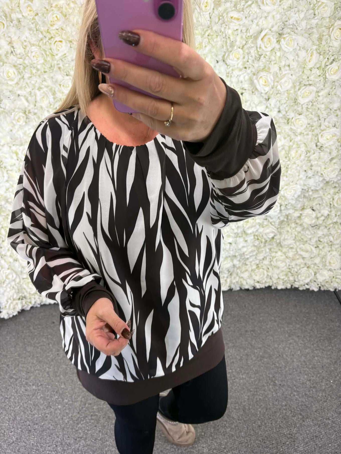 Nancy - Patterned Blouse 14 to 22