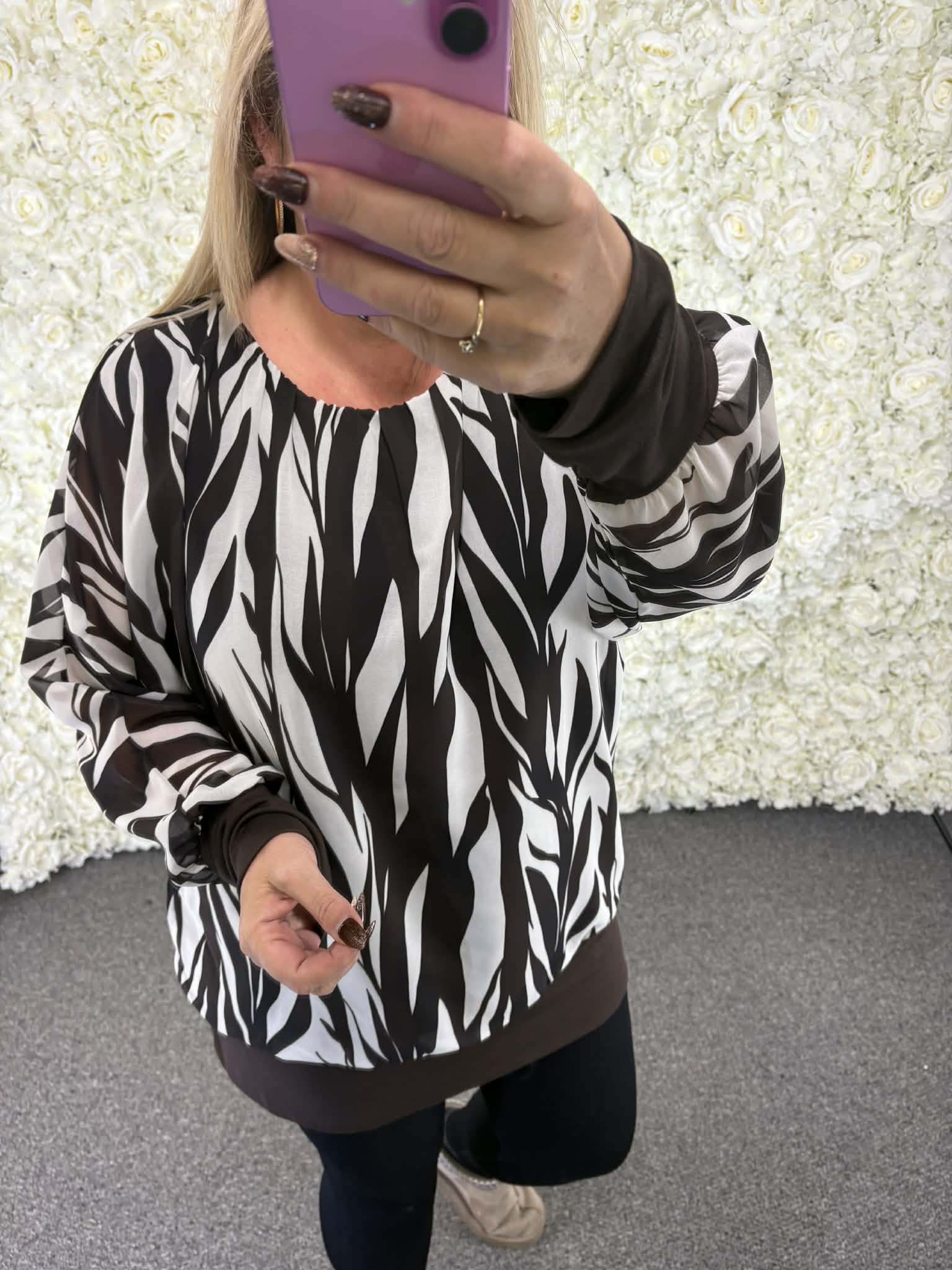 Nancy - Patterned Blouse 14 to 22