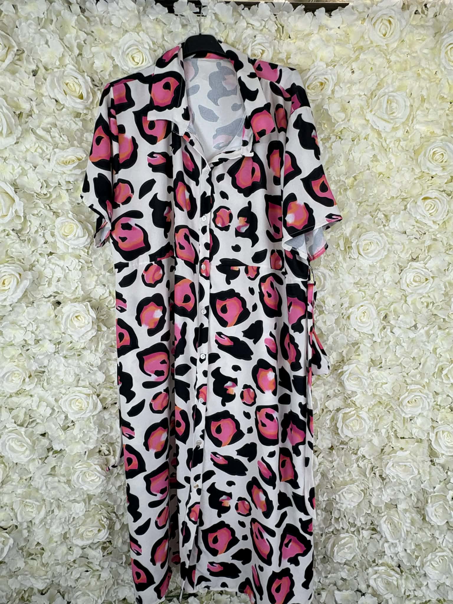 MARETTA - Animal Print Shirt Dress 16 to 24