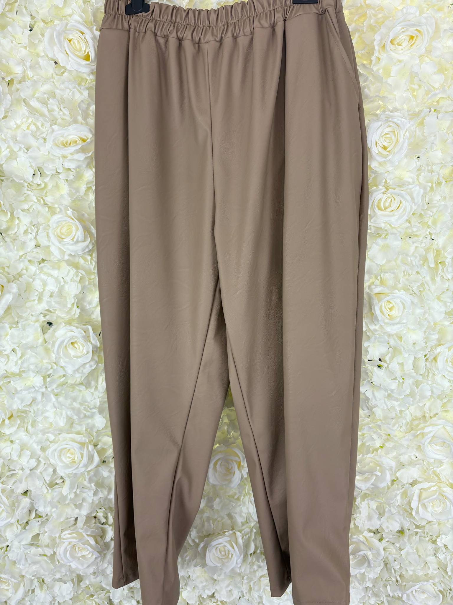 Estelle - Vegan Leather Trousers 16 to 24