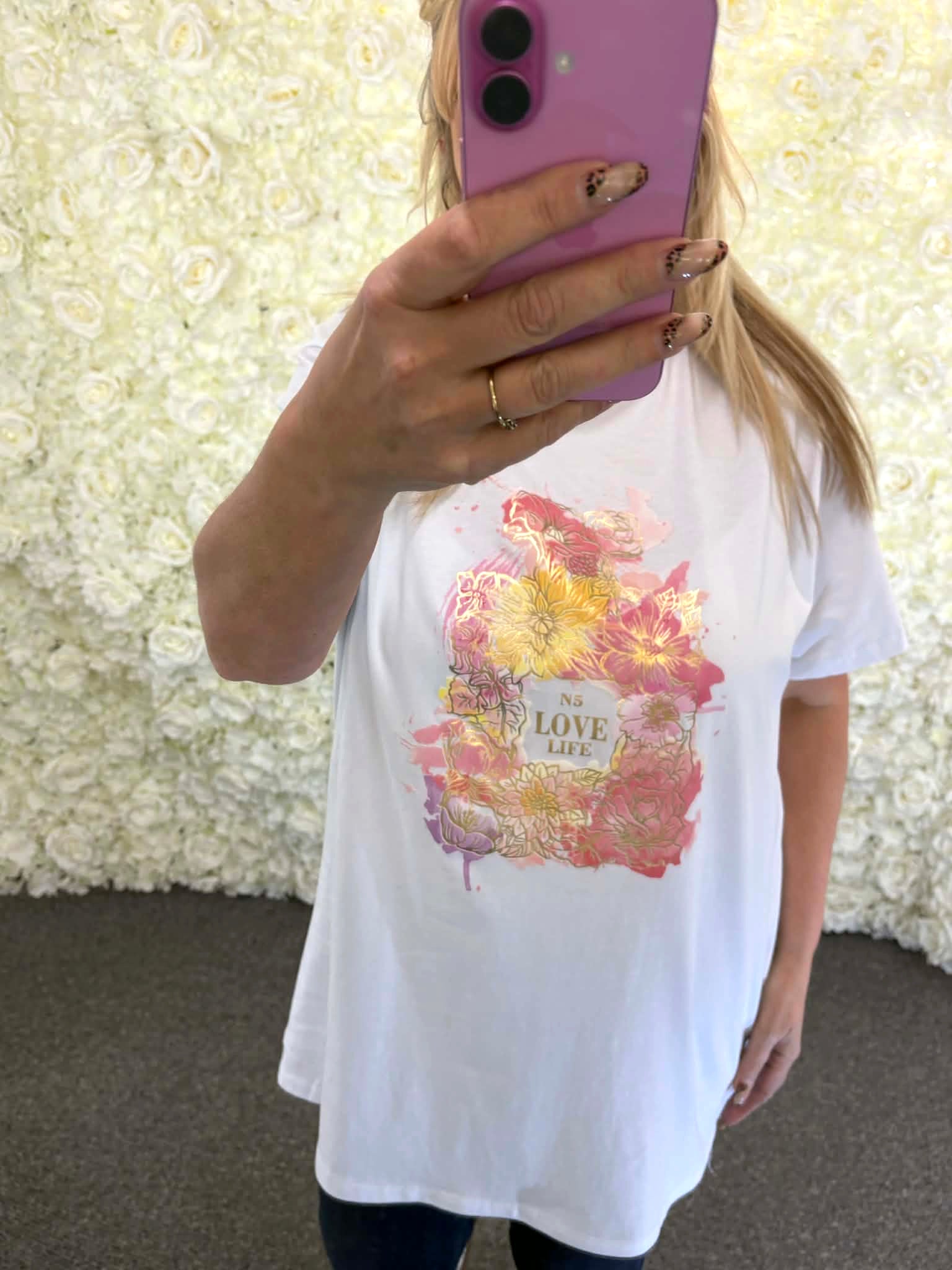 SPENCER - Bottle Flower Print T-Shirt 14 to 24