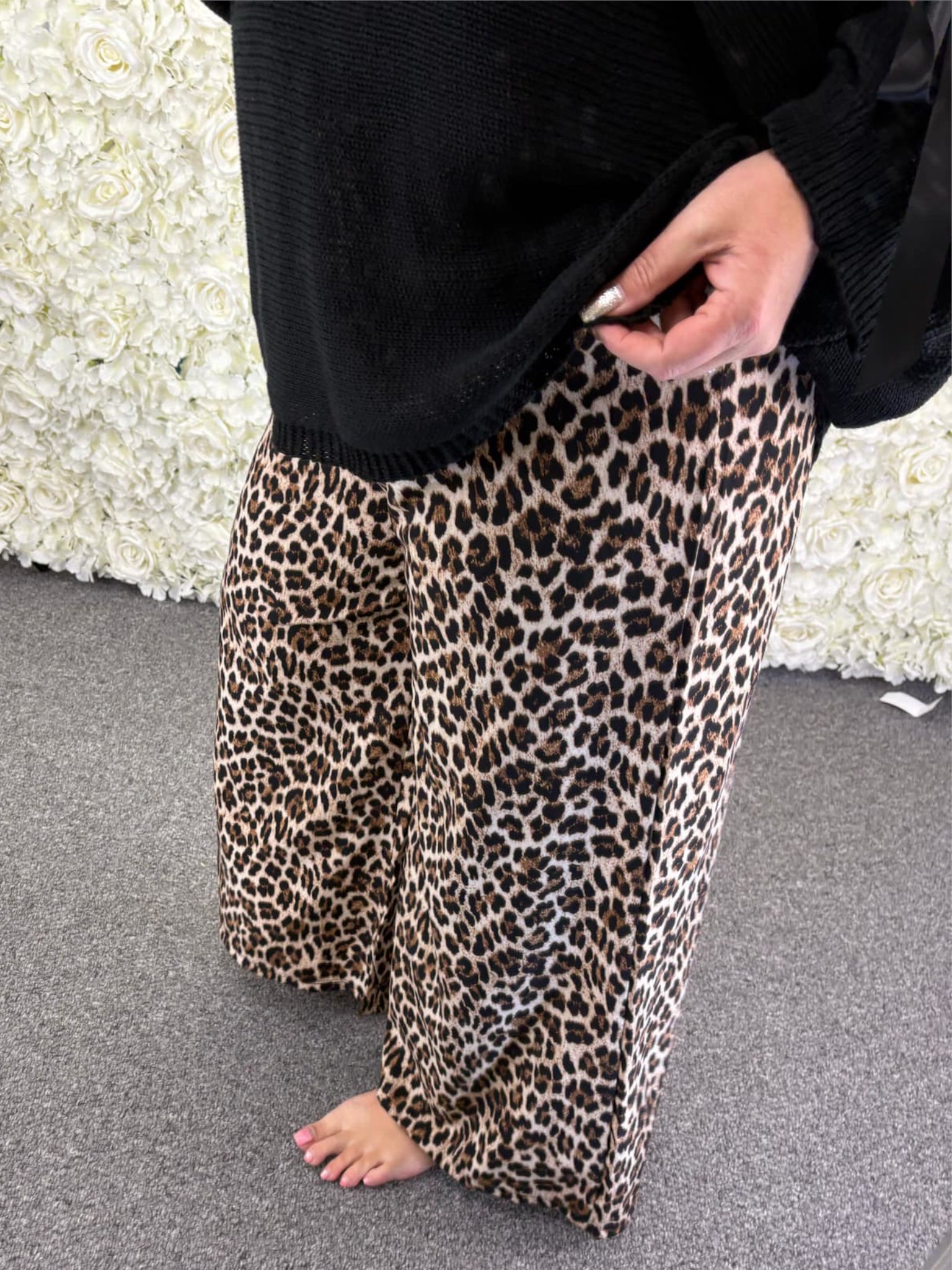 AVERY - Leopard Print Trousers 12 to 22