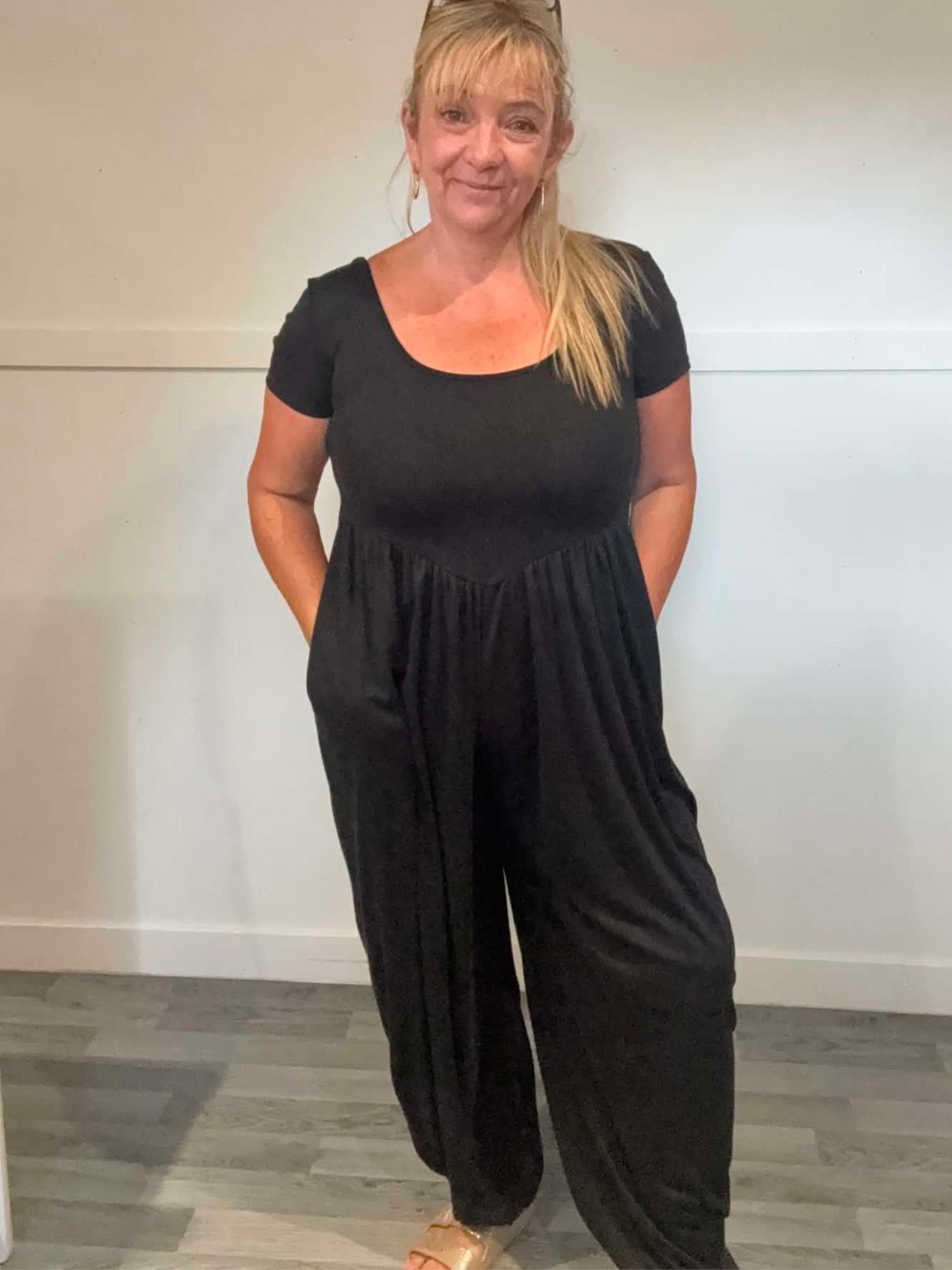 SANTINA - Plain Stretch Jumpsuit 10 to 14/16
