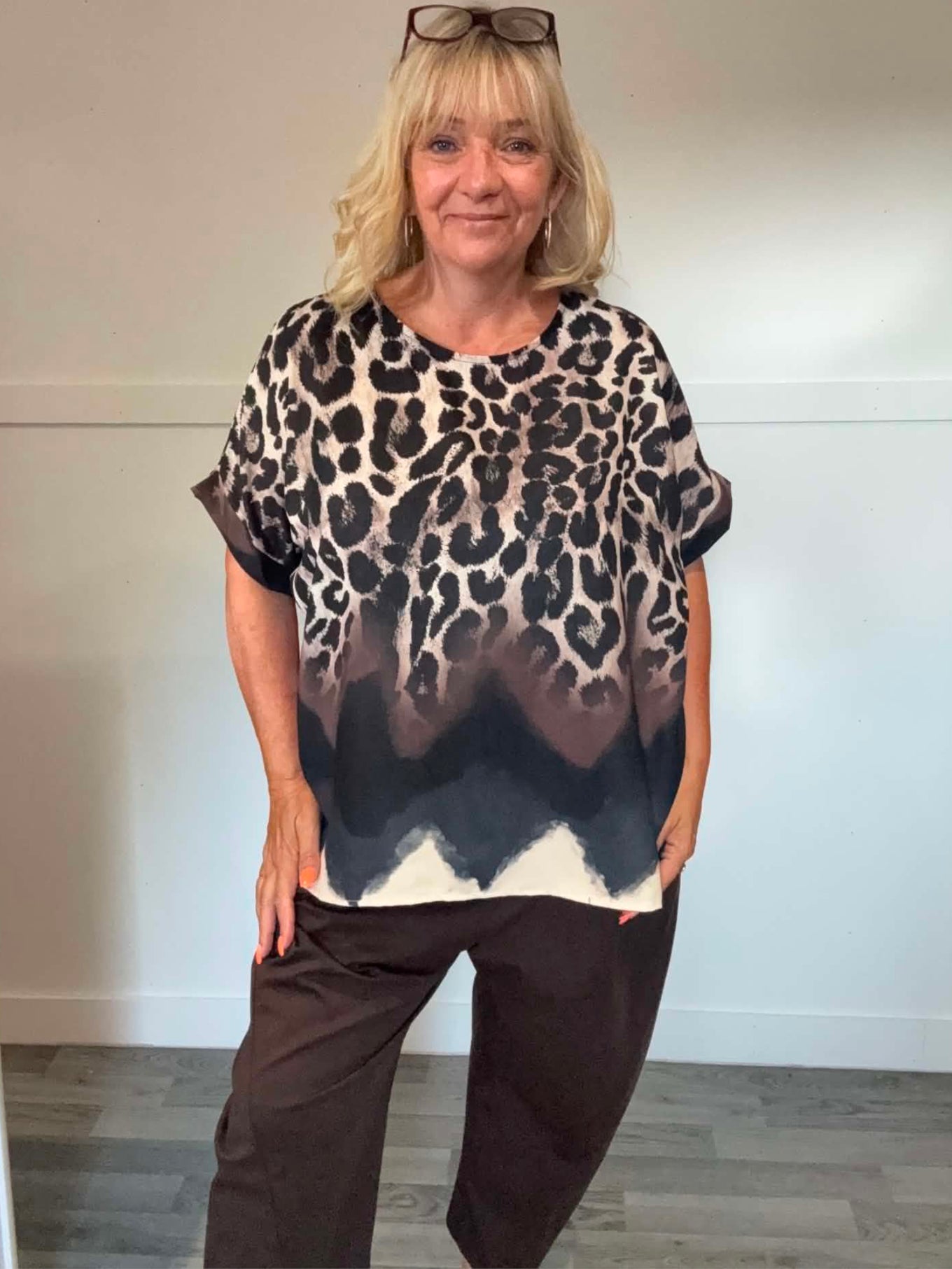 ATHENA - Leopard Print Blouse 14 to 22/24