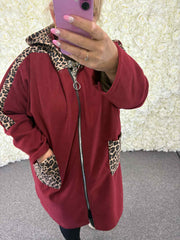 Avron - Leopard Print Hooded Jacket 14 to 24
