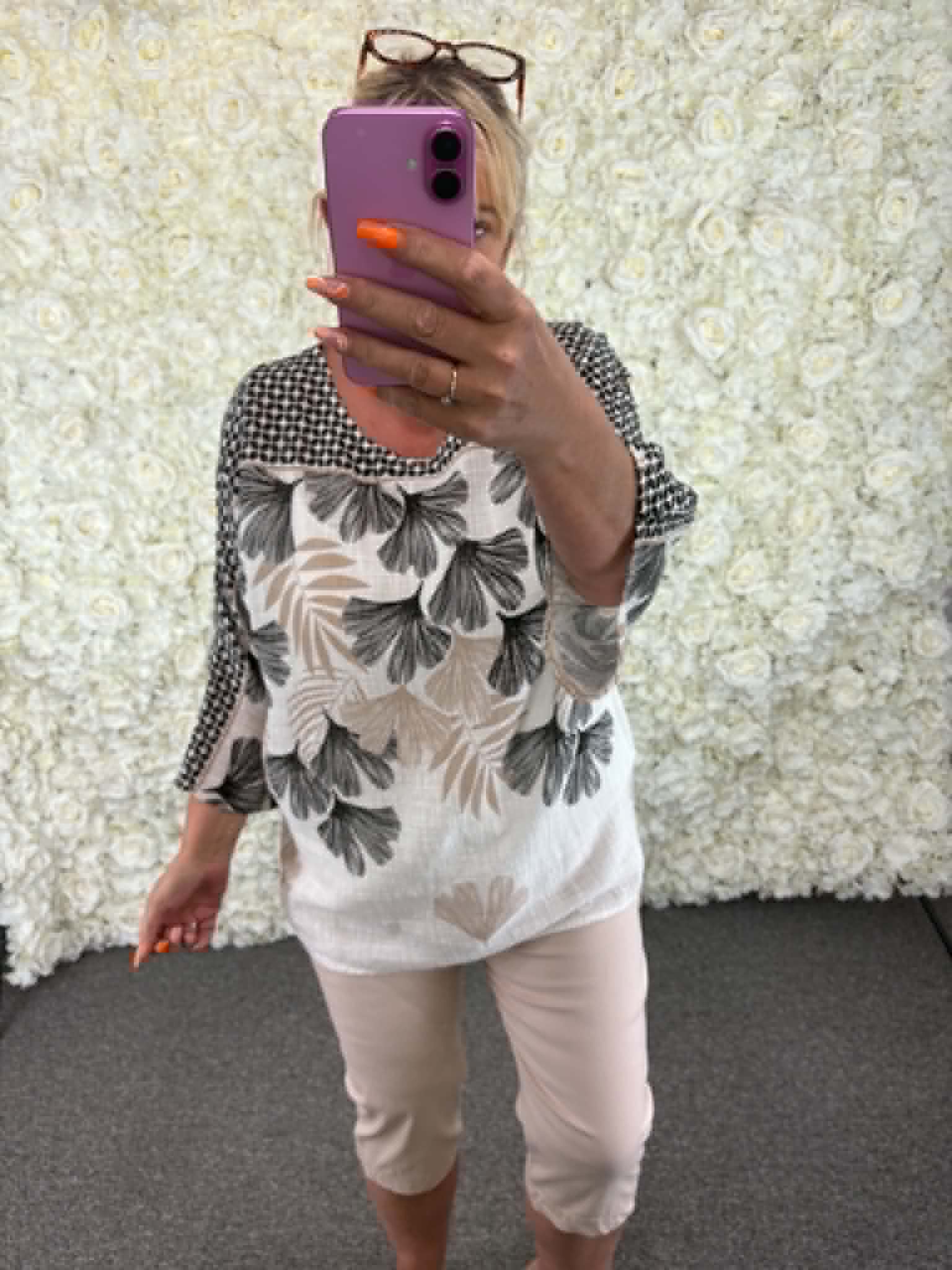 PERRINE - Floral Print Top 12 to 16