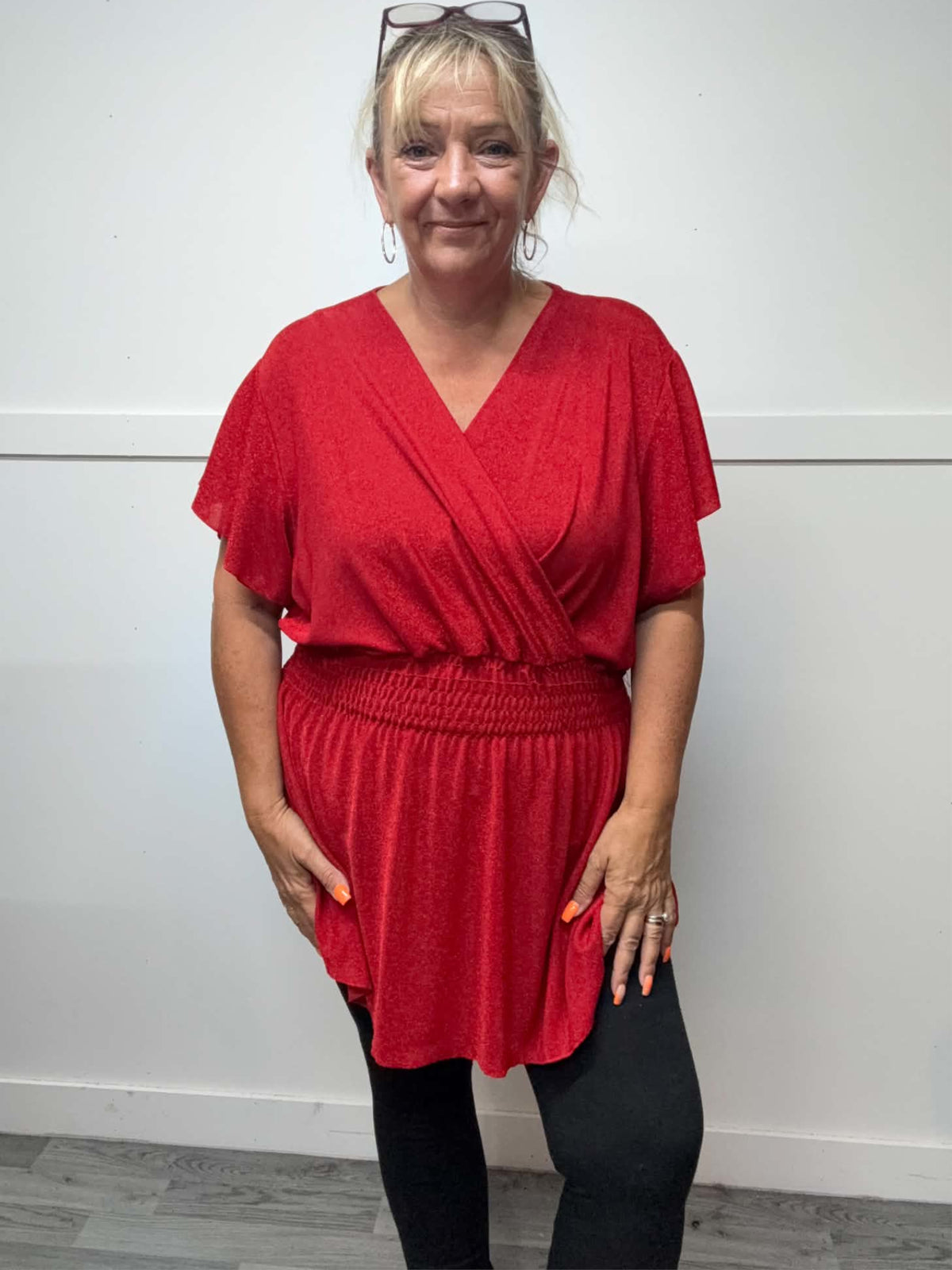 LILLIAN - Sparkle Blouse 14 to 24/26