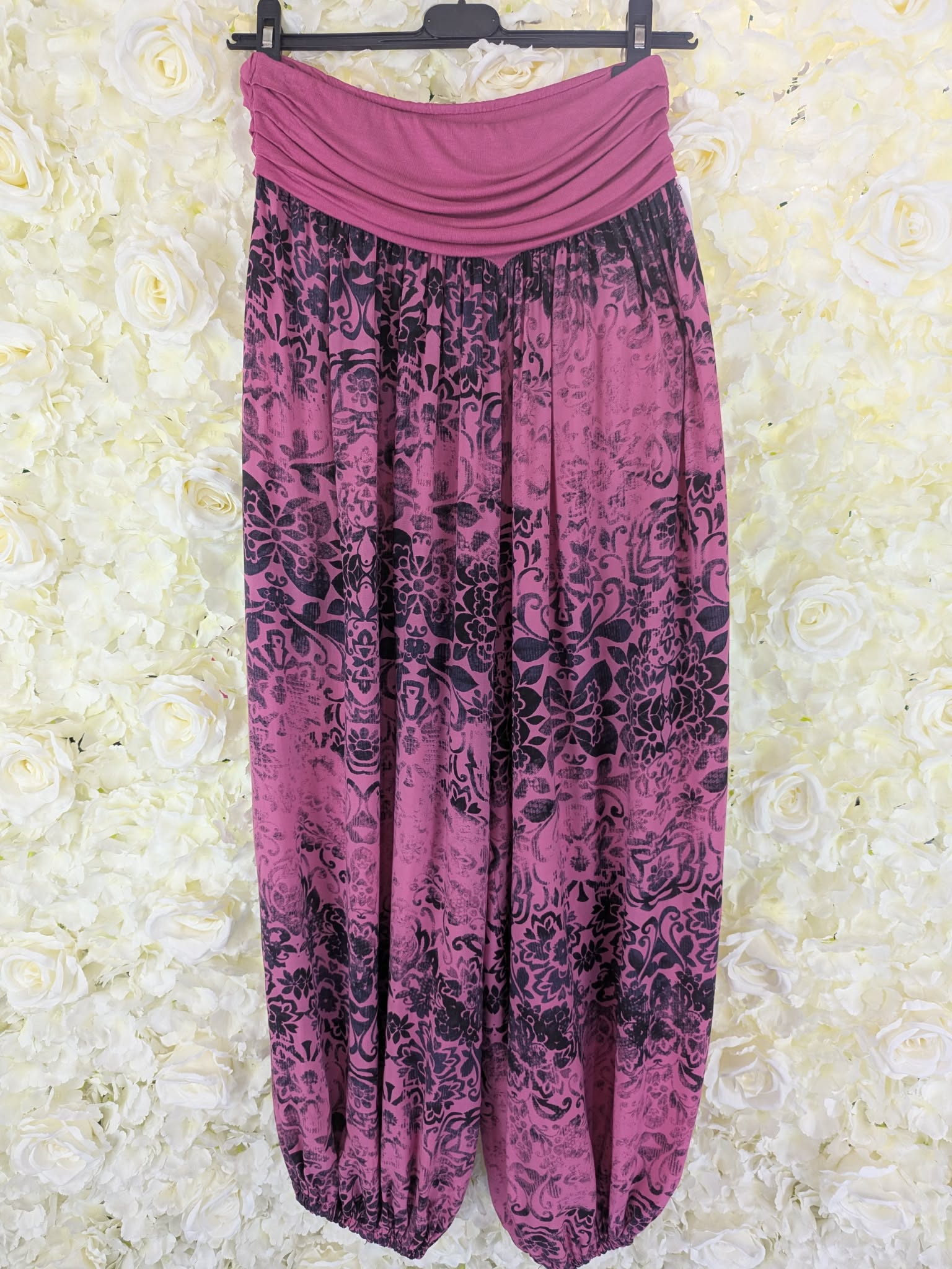 SILVIA - Floral Print Harem Trousers 12 to 24