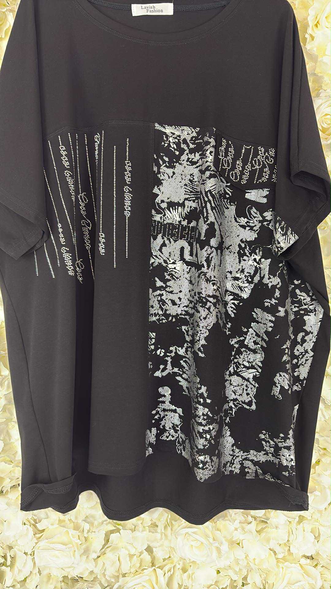 Monte - Bling Patterned Top 14 to 24