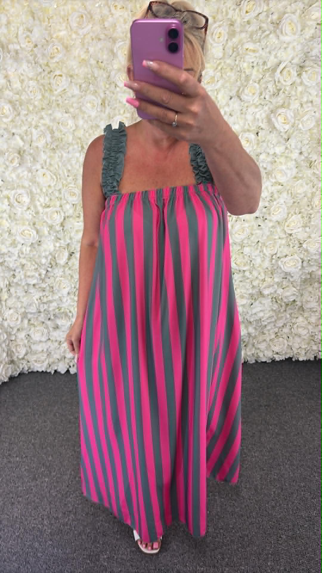 Desray - Striped Dress 14 to 24