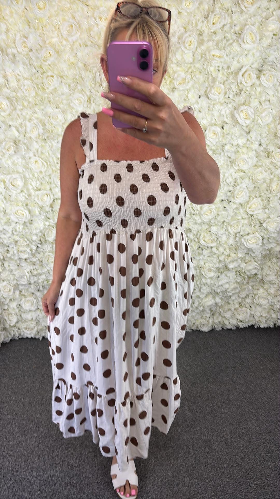 Fenella - Polka Dot Dress 14 to 24
