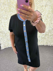 Nadia - Denim Stripe  Dress 14 to 24