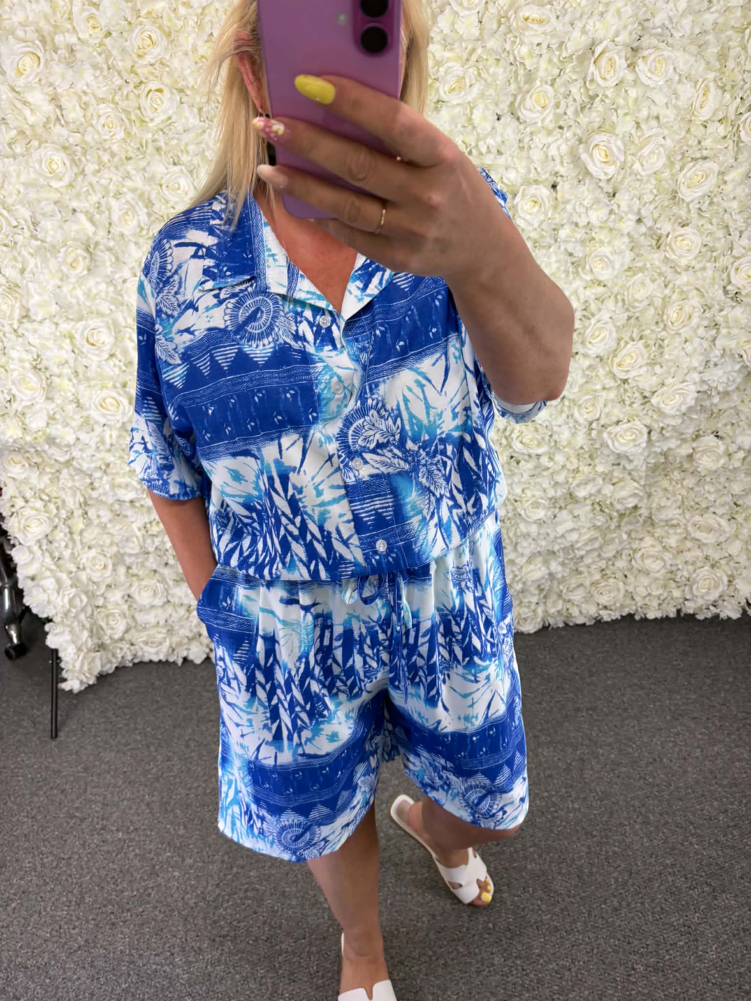 Rhonda - Patterned Short Set 14 to 24