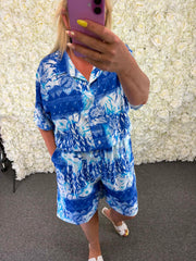 Rhonda - Patterned Short Set 14 to 24
