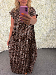 Shelby - Leopard Print Maxi Dress 14 to 24