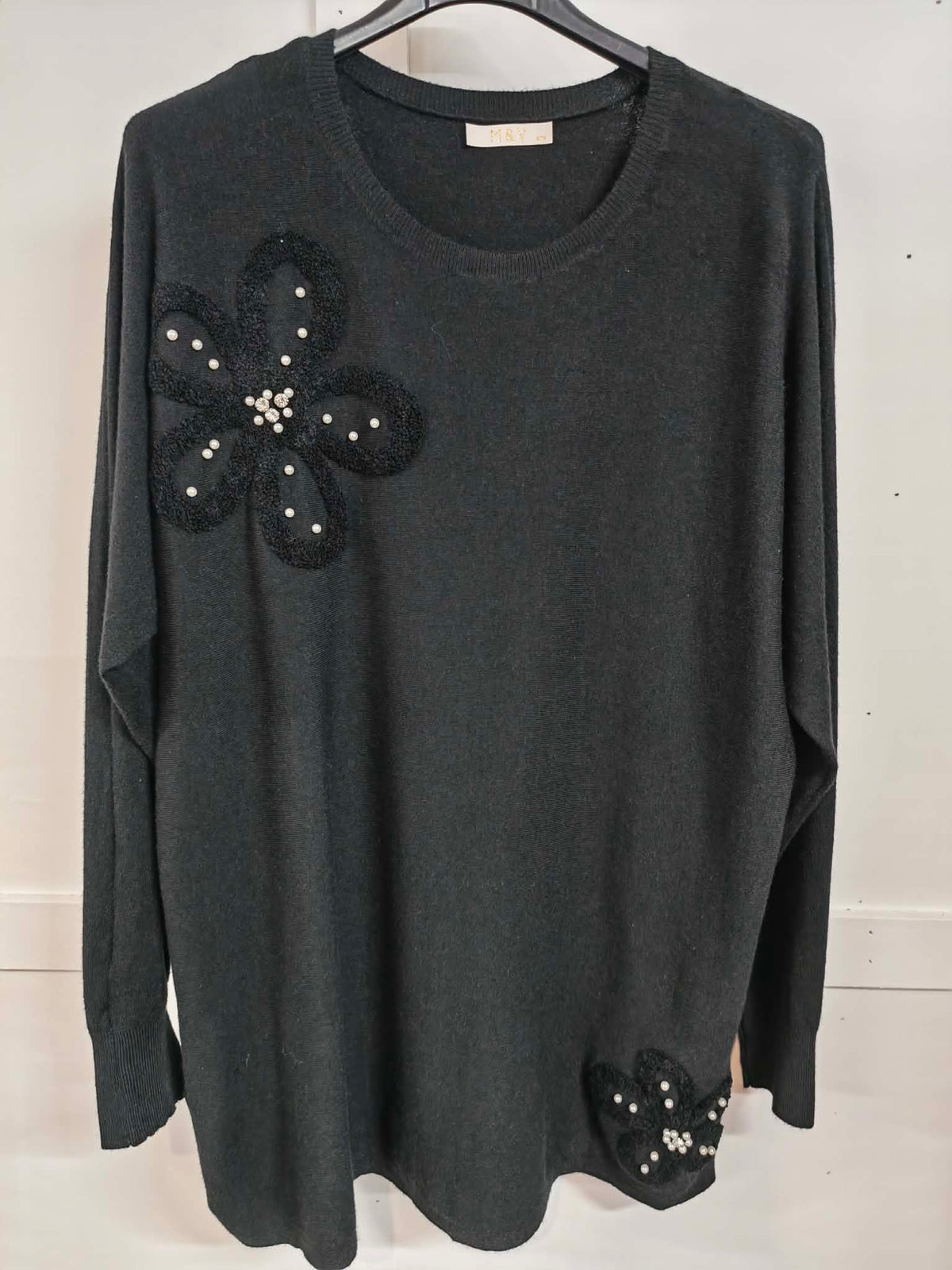 SHELBY - Bling Flower Jumper 14 to 24