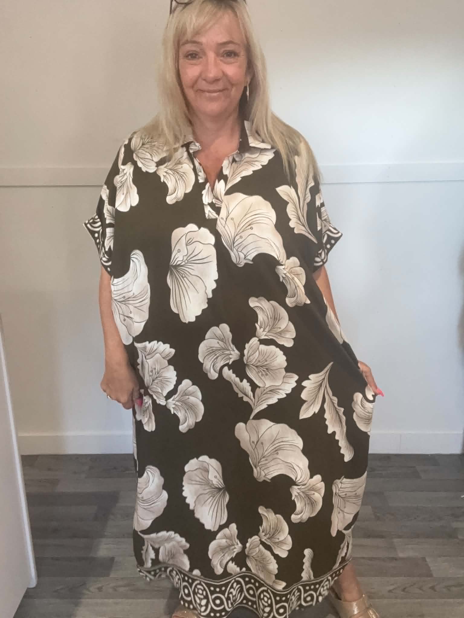 MADDOX - Long Shirt Dress 14 to 24